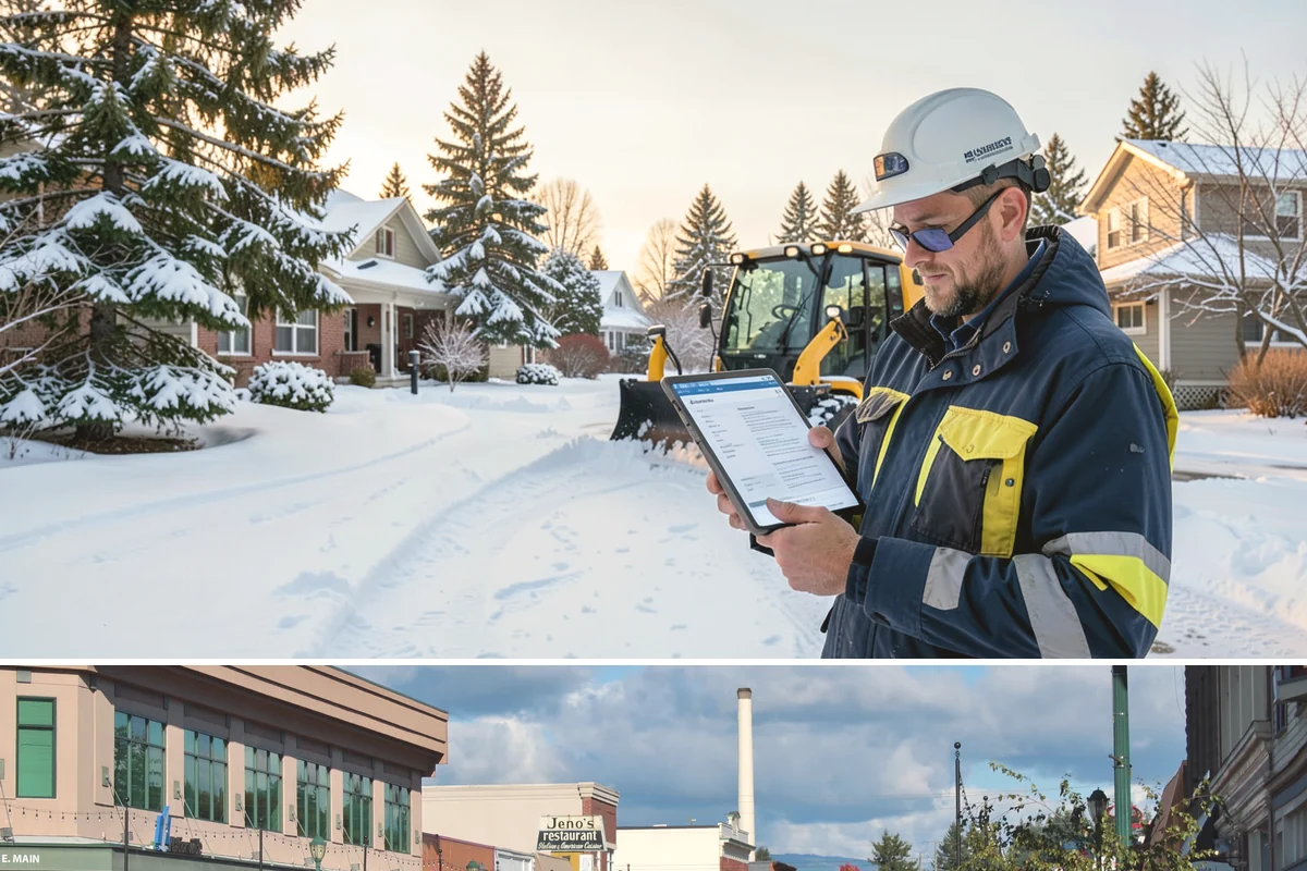 Shopping Center Snow Removal in Monroe, Snohomish County, WA - Shopping centers see the highest demand during the December holiday season when winter weather and peak shopper volume overlap.