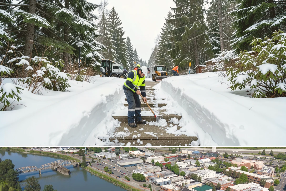 Shopping Center Snow Removal in Mount Vernon, Skagit County, WA - Shopping centers see the highest demand during the December holiday season when winter weather and peak shopper volume overlap.
