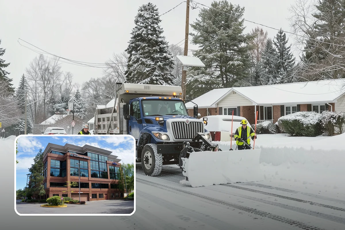 Shopping Center Snow Removal in Mountlake Terrace, Snohomish County, WA - Coordinated clearing across all tenant storefronts