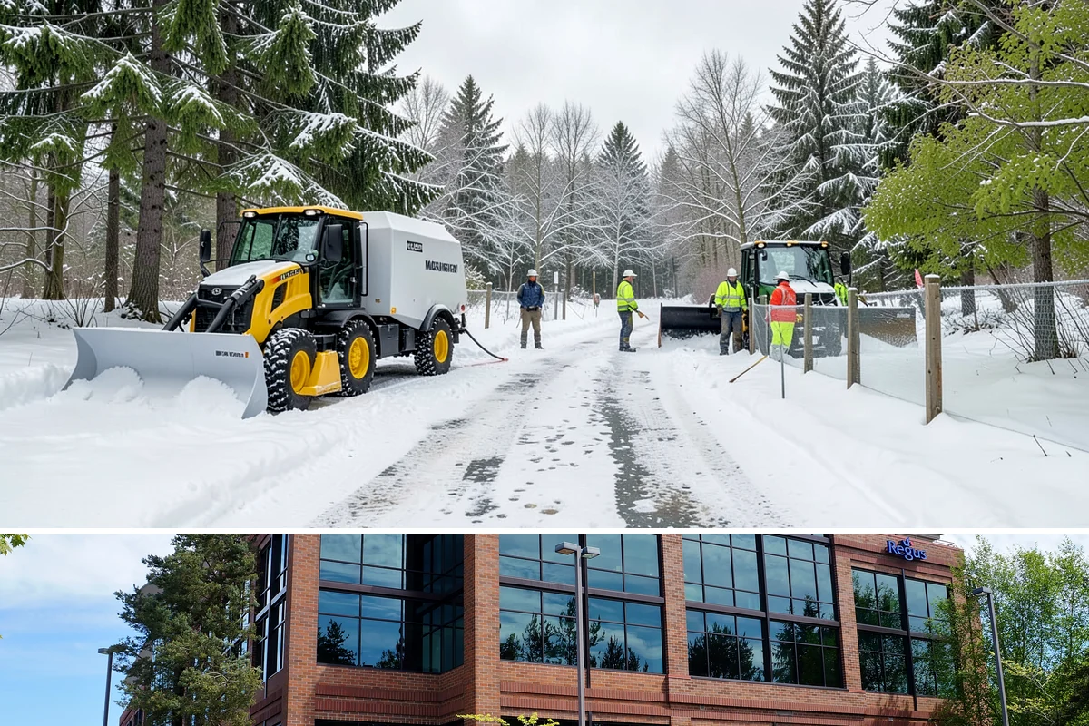 Shopping Center Snow Removal in Mountlake Terrace, Snohomish County, WA - Shopping centers see the highest demand during the December holiday season when winter weather and peak shopper volume overlap.