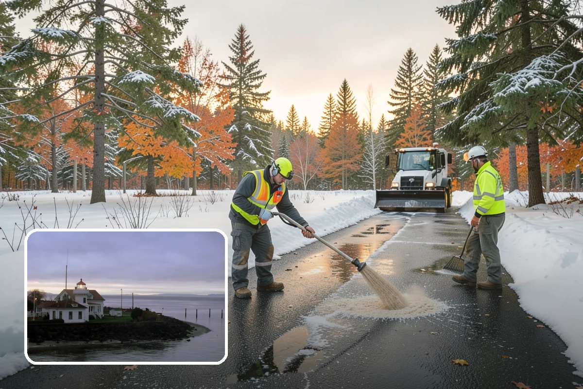 Shopping Center Snow Removal in Mukilteo, Snohomish County, WA - Coordinated clearing across all tenant storefronts