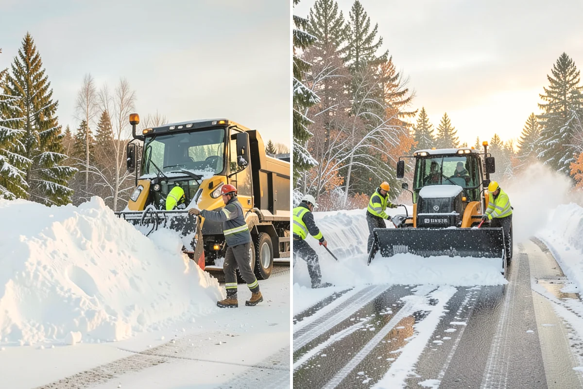 Shopping Center Snow Removal in Mukilteo, Snohomish County, WA - Map tenant entrances, drive lanes, and pedestrian connectors