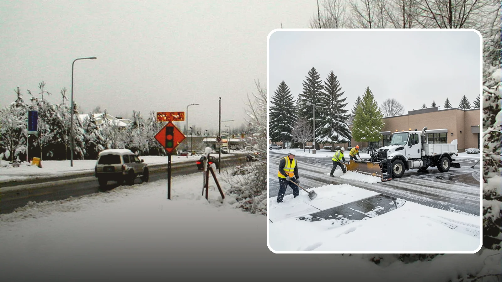 Shopping Center Snow Removal in Newcastle, King County, WA - Keep every storefront, drive lane, and shared walkway open across your shopping center during Western Washington winter weather.