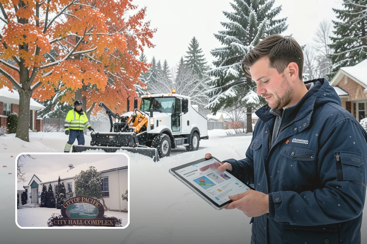 Shopping Center Snow Removal in Pacific, King County, WA - Coordinated clearing across all tenant storefronts