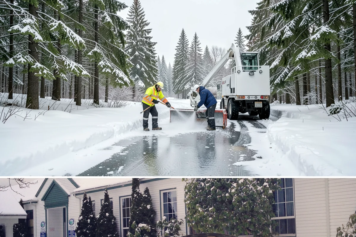 Shopping Center Snow Removal in Pacific, King County, WA - Shopping centers see the highest demand during the December holiday season when winter weather and peak shopper volume overlap.