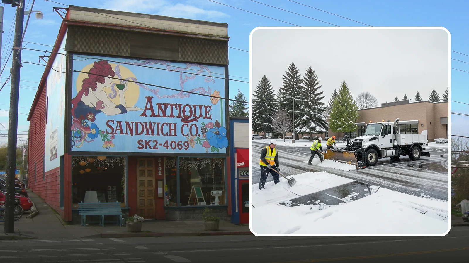 Shopping Center Snow Removal in Ruston, Pierce County, WA - Keep every storefront, drive lane, and shared walkway open across your shopping center during Western Washington winter weather.