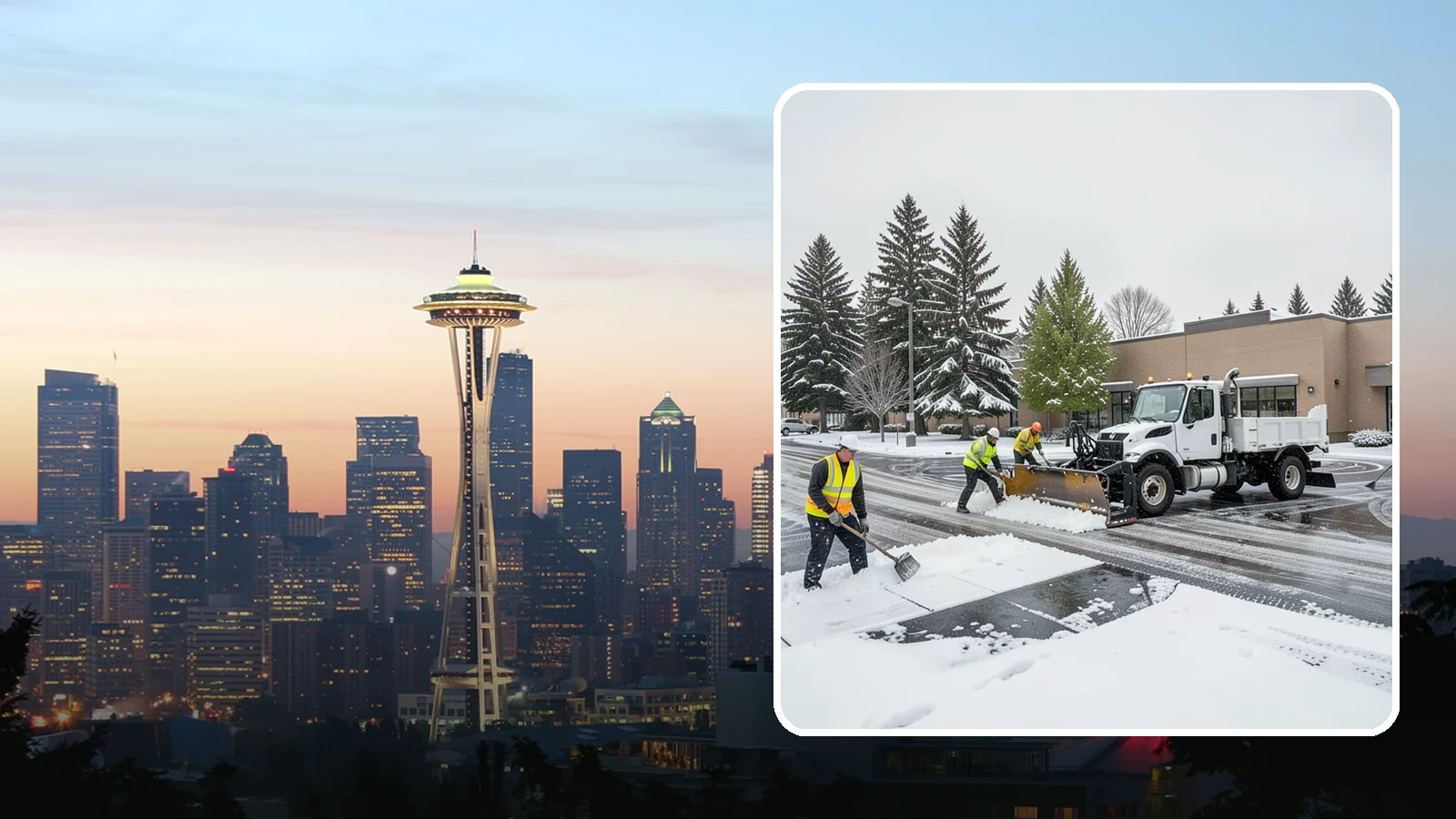 Shopping Center Snow Removal in Seattle, King County, WA - Keep every storefront, drive lane, and shared walkway open across your shopping center during Western Washington winter weather.