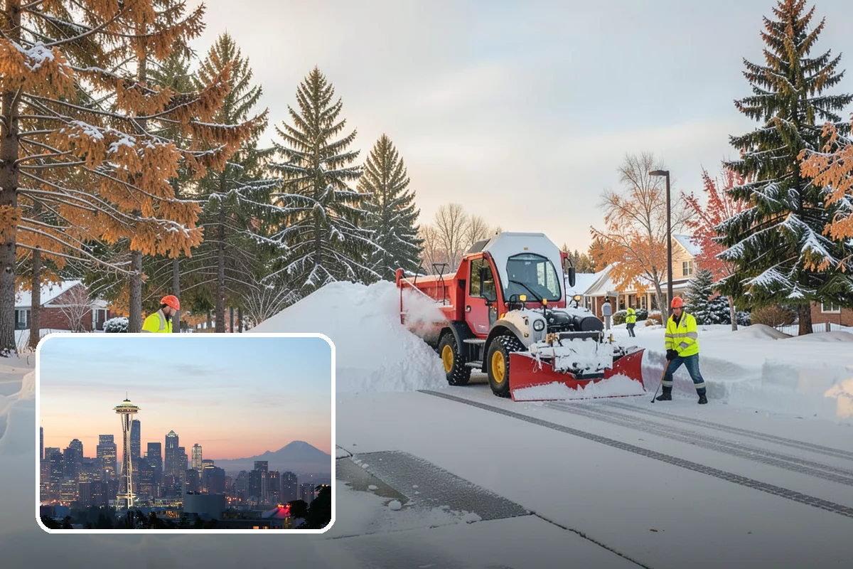 Shopping Center Snow Removal in Seattle, King County, WA - Coordinated clearing across all tenant storefronts