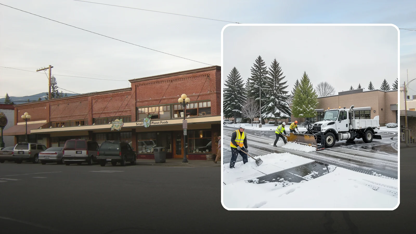 Shopping Center Snow Removal in Sedro-Woolley, Skagit County, WA - Keep every storefront, drive lane, and shared walkway open across your shopping center during Western Washington winter weather.