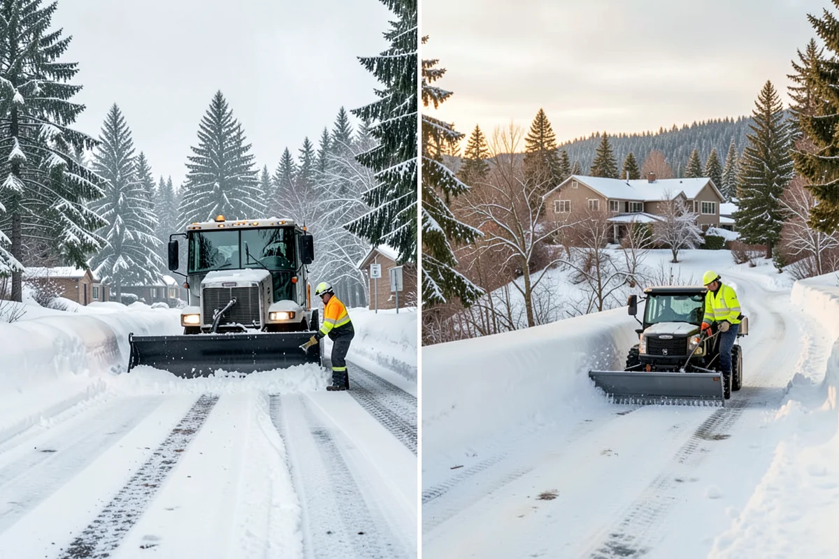 Shopping Center Snow Removal in Sedro-Woolley, Skagit County, WA - Map tenant entrances, drive lanes, and pedestrian connectors