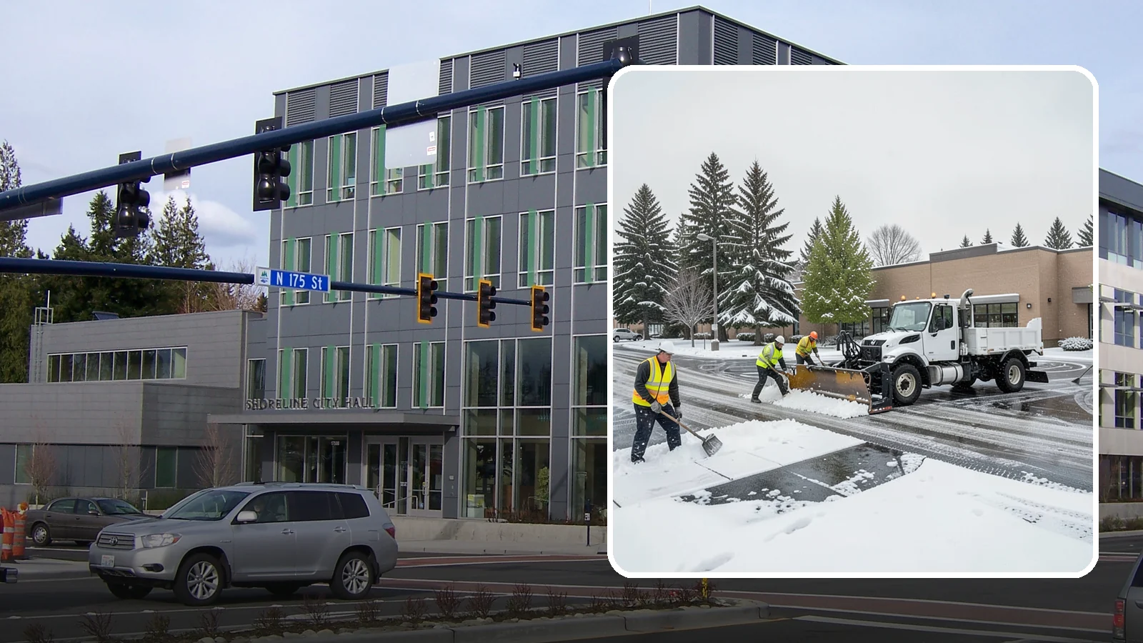 Shopping Center Snow Removal in Shoreline, King County, WA - Keep every storefront, drive lane, and shared walkway open across your shopping center during Western Washington winter weather.