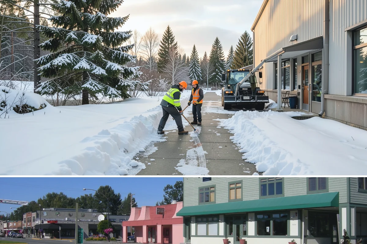 Shopping Center Snow Removal in Snoqualmie, King County, WA - Shopping centers see the highest demand during the December holiday season when winter weather and peak shopper volume overlap.