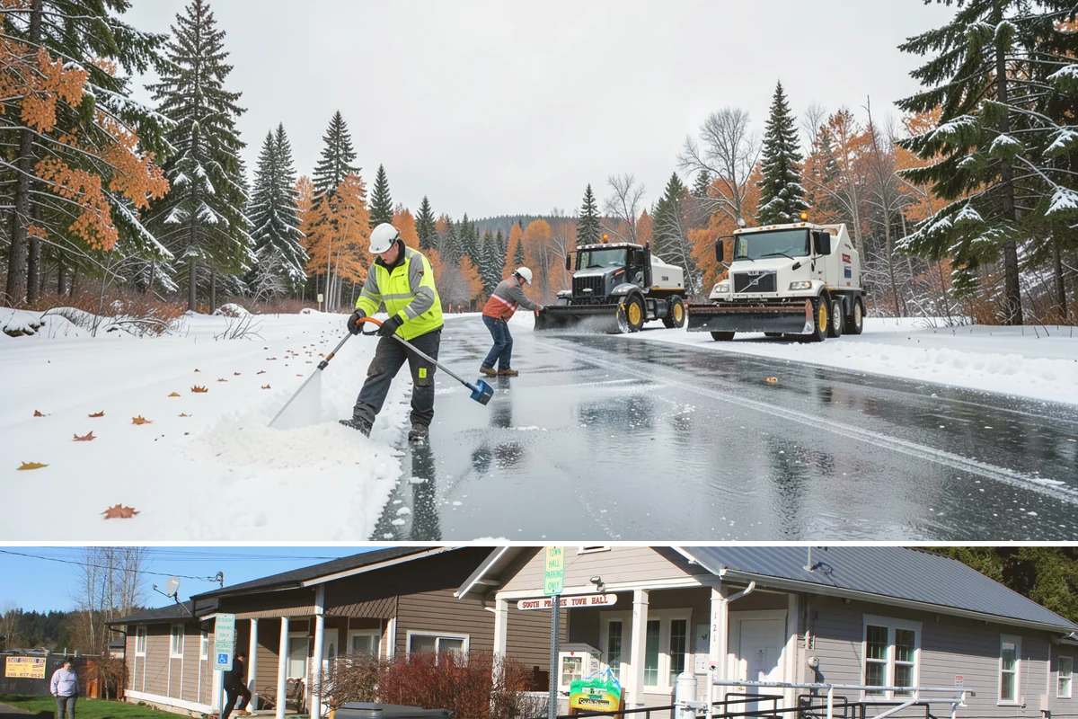 Shopping Center Snow Removal in South Prairie, Pierce County, WA - Shopping centers see the highest demand during the December holiday season when winter weather and peak shopper volume overlap.