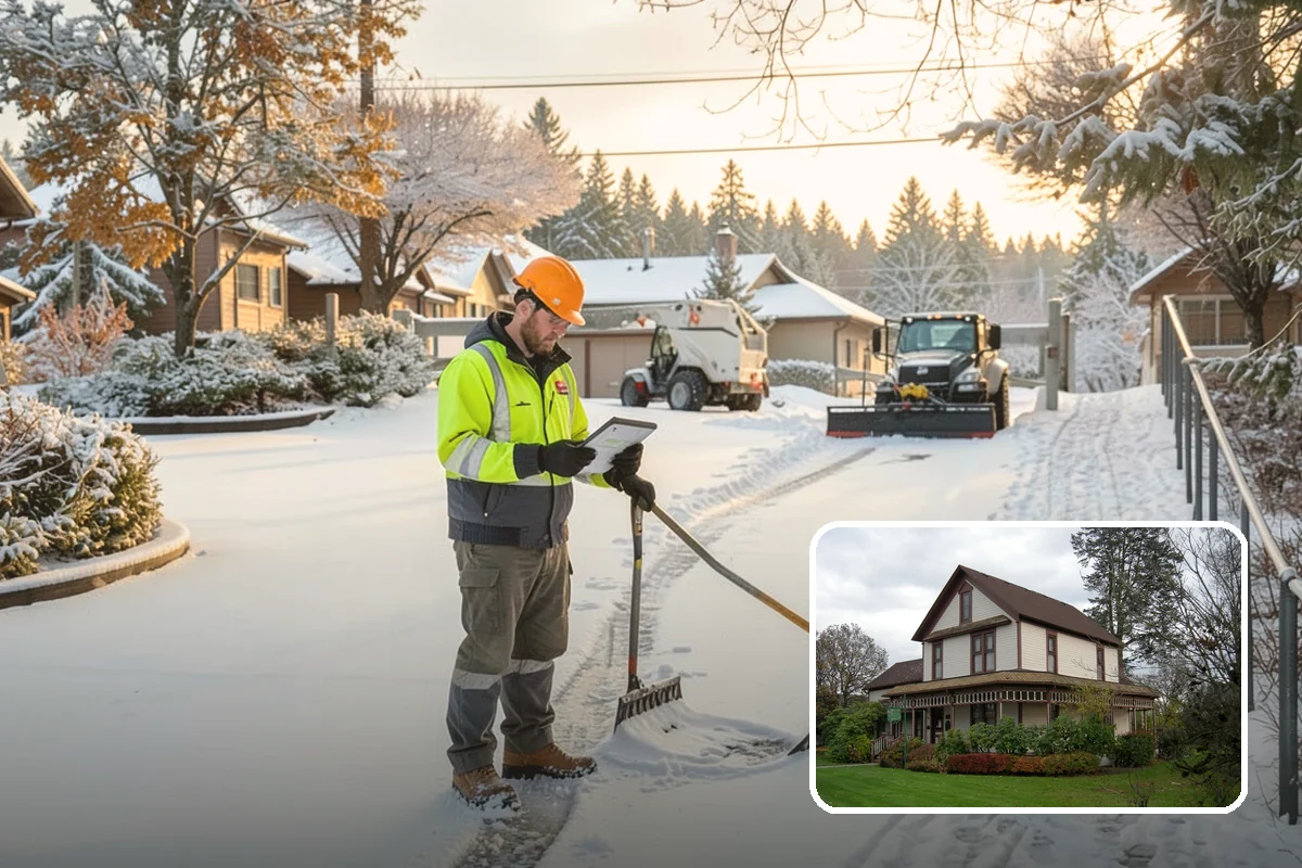 Shopping Center Snow Removal in Sumner, Pierce County, WA - Coordinated clearing across all tenant storefronts
