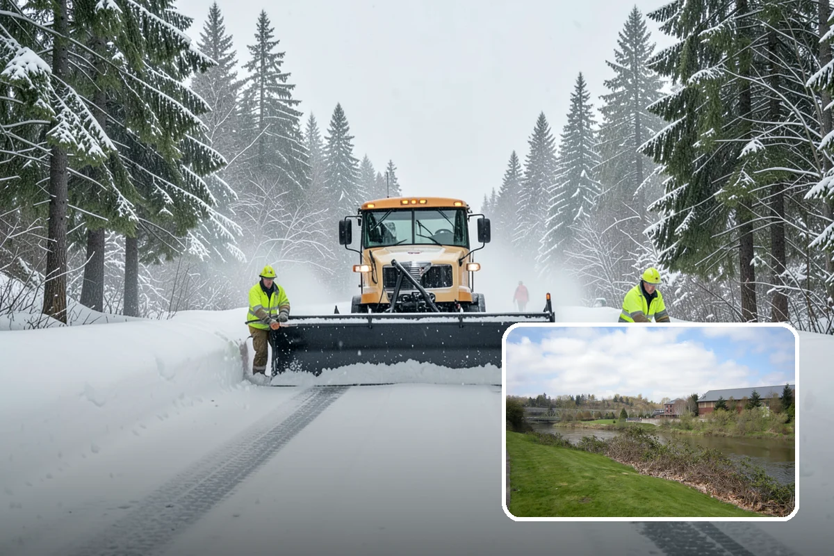 Shopping Center Snow Removal in Tukwila, King County, WA - Coordinated clearing across all tenant storefronts