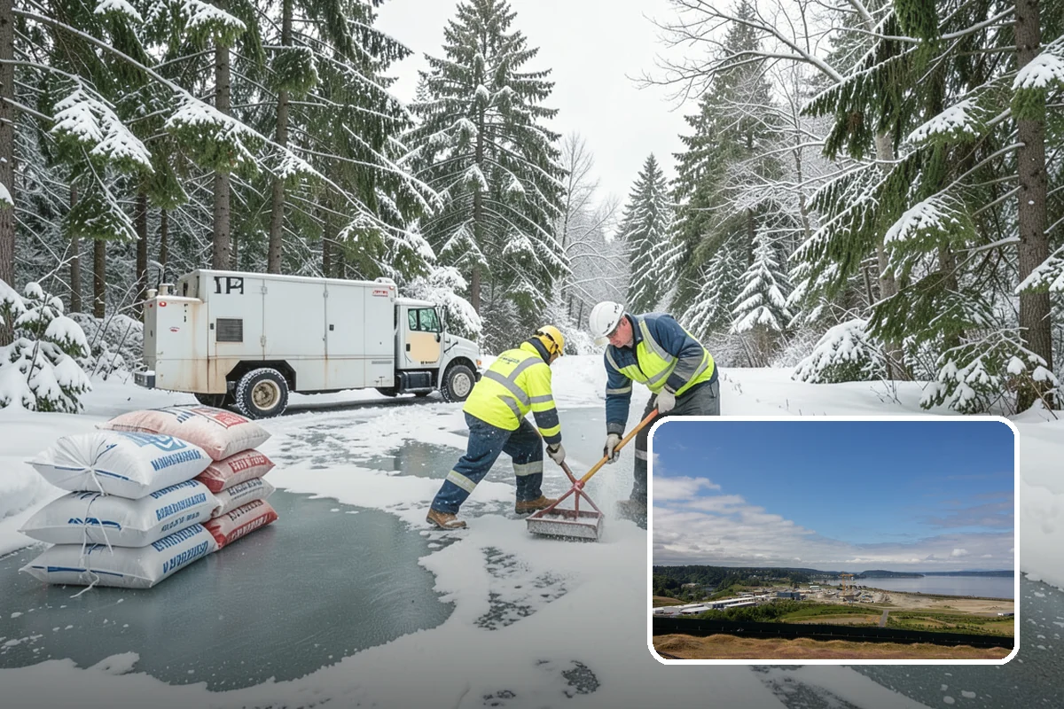 Shopping Center Snow Removal in University Place, Pierce County, WA - Coordinated clearing across all tenant storefronts