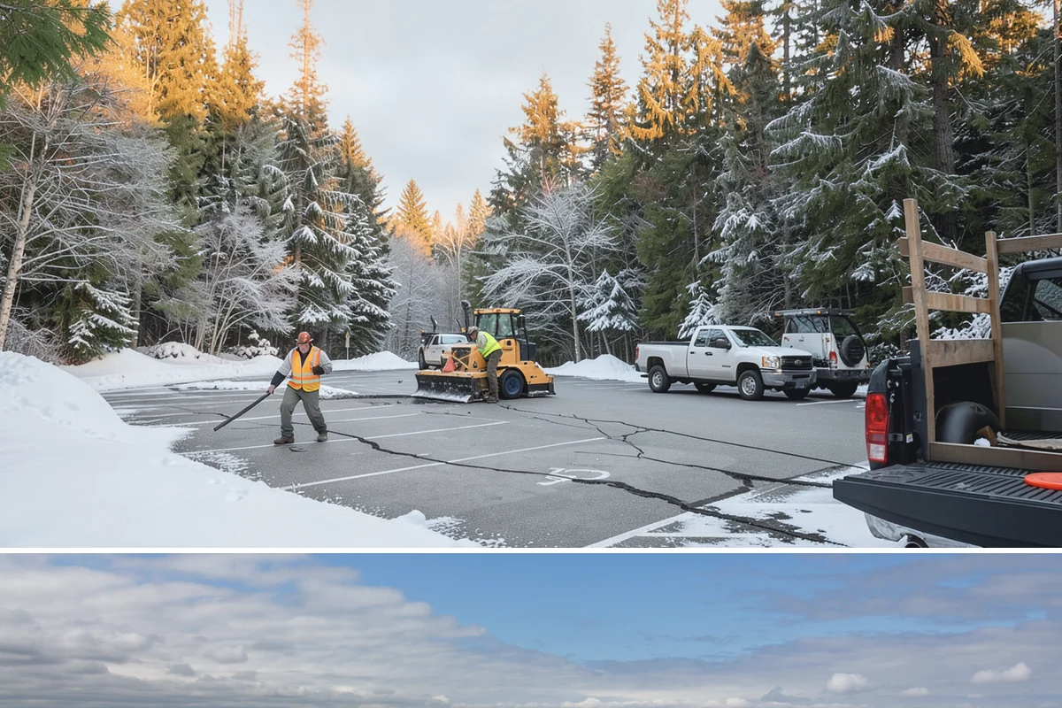 Shopping Center Snow Removal in University Place, Pierce County, WA - Shopping centers see the highest demand during the December holiday season when winter weather and peak shopper volume overlap.