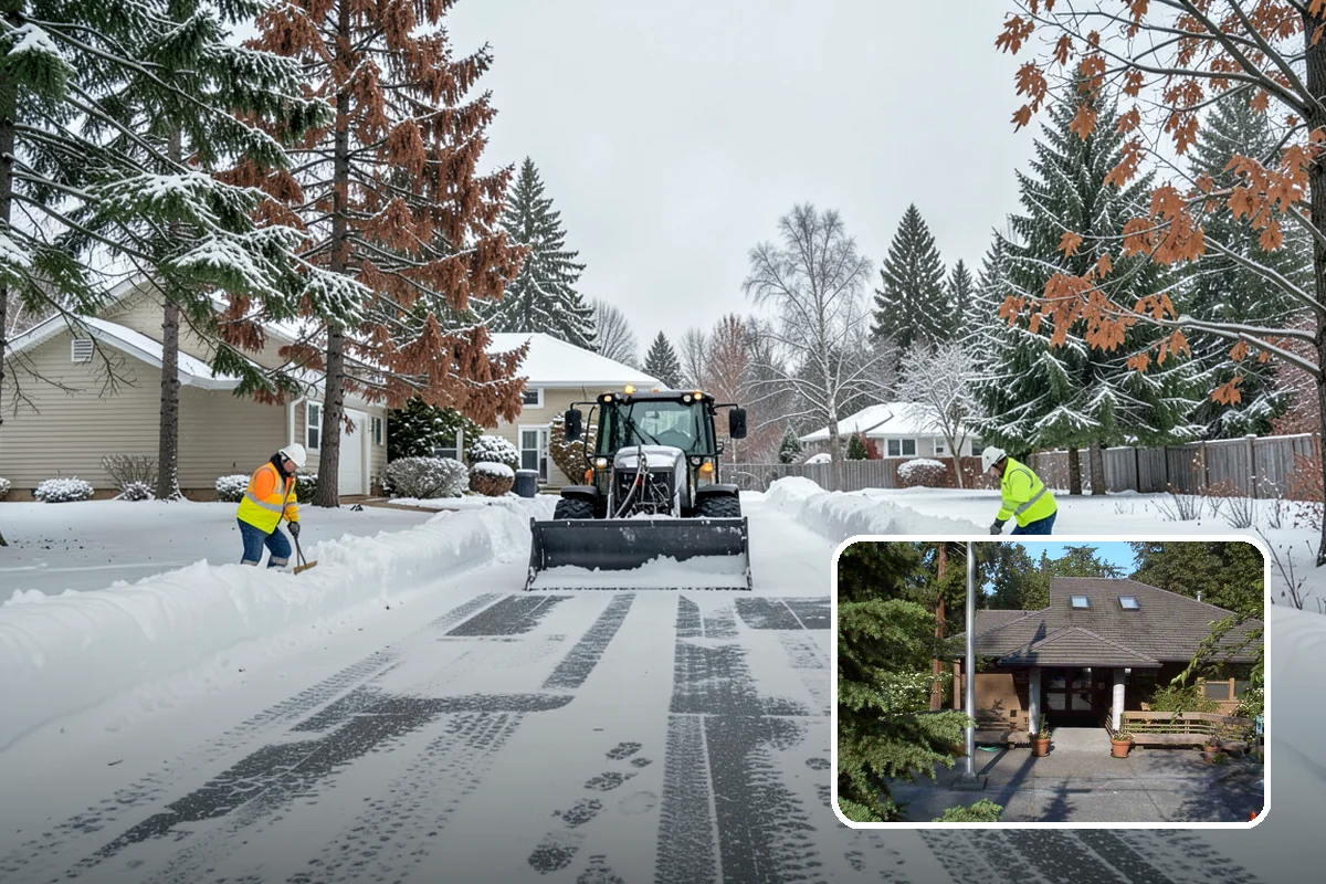 Shopping Center Snow Removal in Yarrow Point, King County, WA - Coordinated clearing across all tenant storefronts