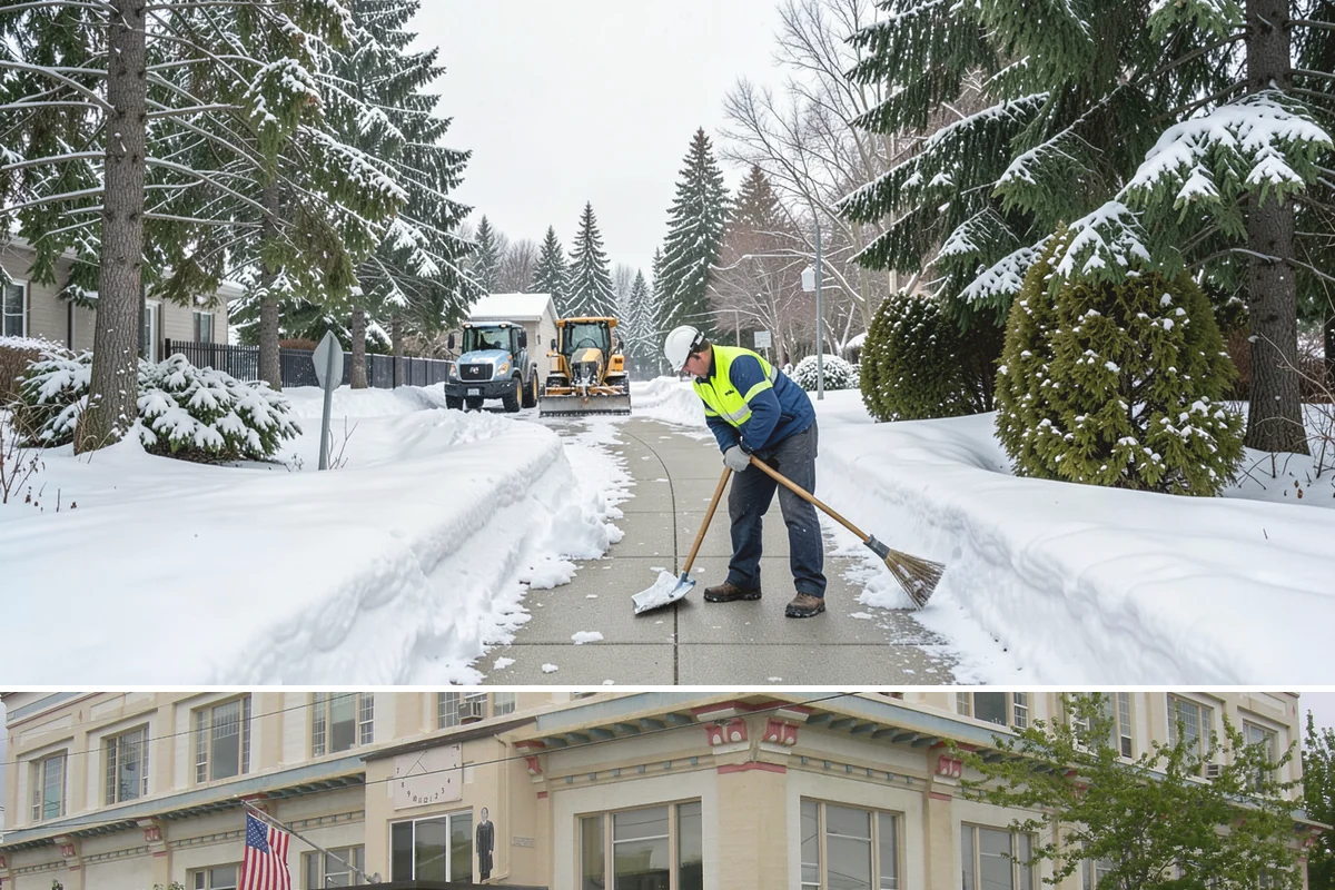 Sidewalk Deicing in Anacortes, Skagit County, WA - Sidewalk deicing is busiest during freezing-rain events from December through February.