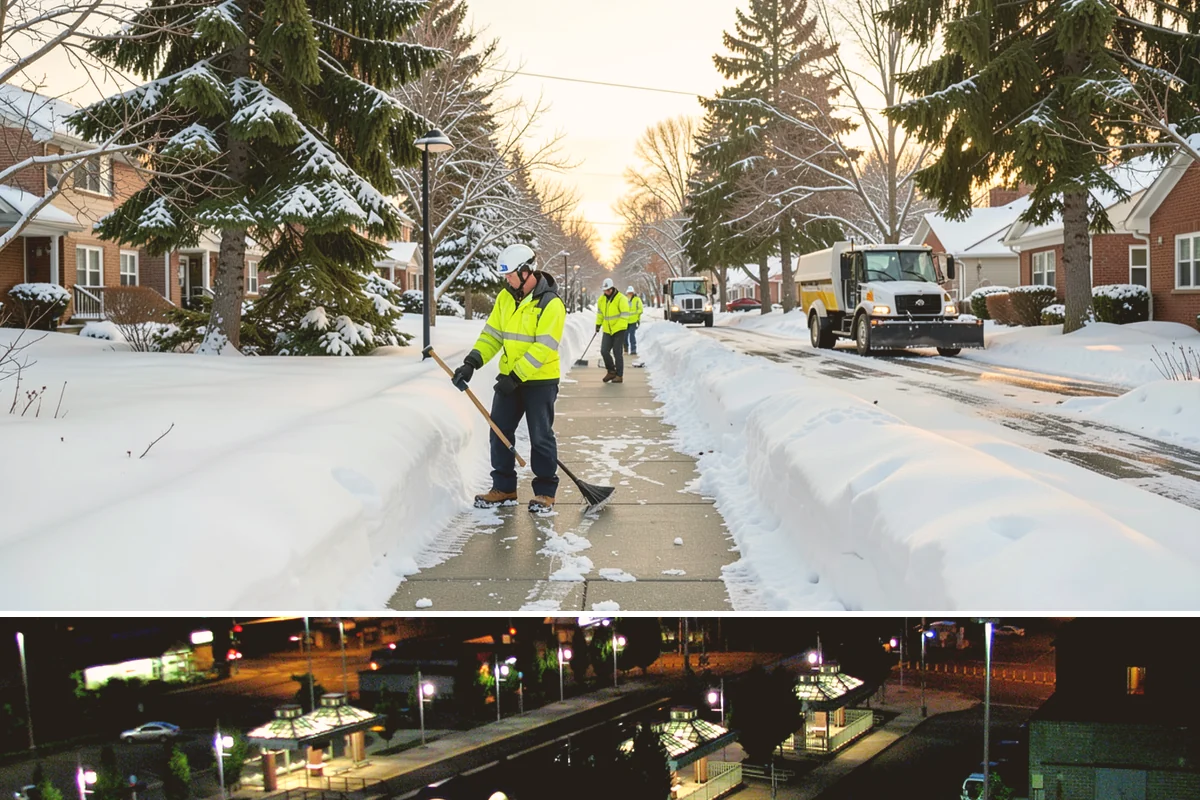 Sidewalk Deicing in Auburn, King County, WA - Sidewalk deicing is busiest during freezing-rain events from December through February.