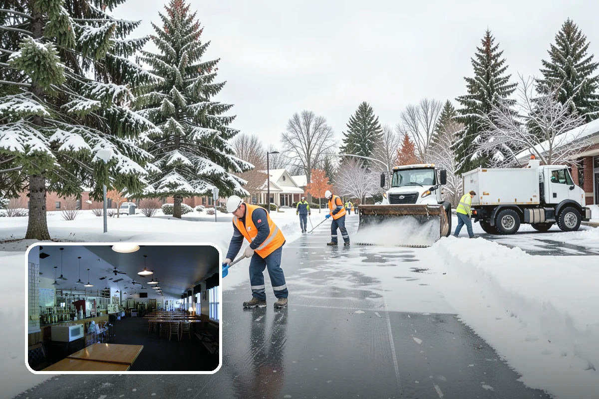 Sidewalk Deicing in Black Diamond, King County, WA - Stops glare ice from freezing rain