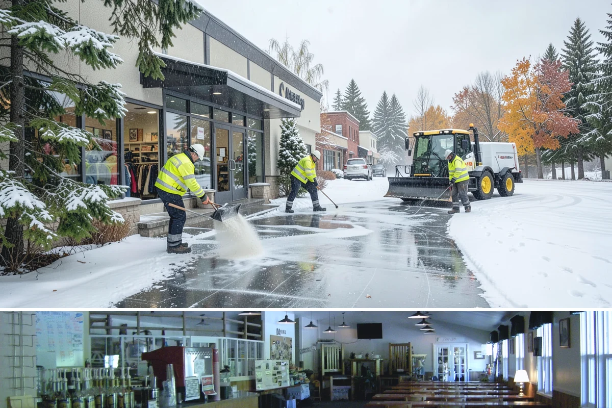 Sidewalk Deicing in Black Diamond, King County, WA - Sidewalk deicing is busiest during freezing-rain events from December through February.