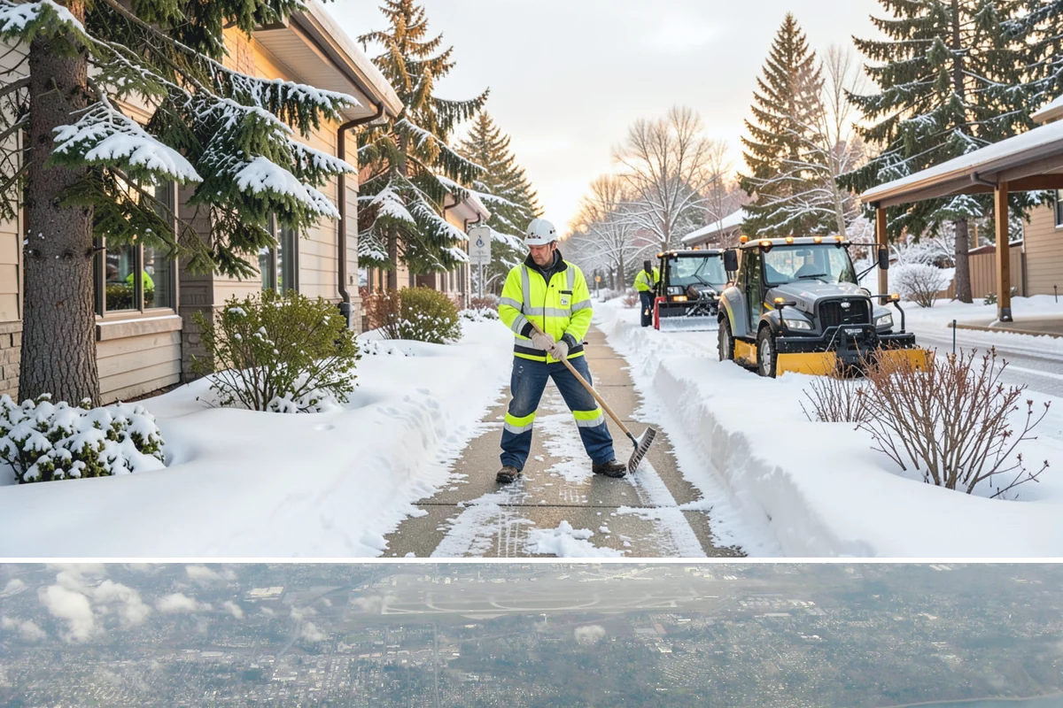 Sidewalk Deicing in Burien, King County, WA - Sidewalk deicing is busiest during freezing-rain events from December through February.