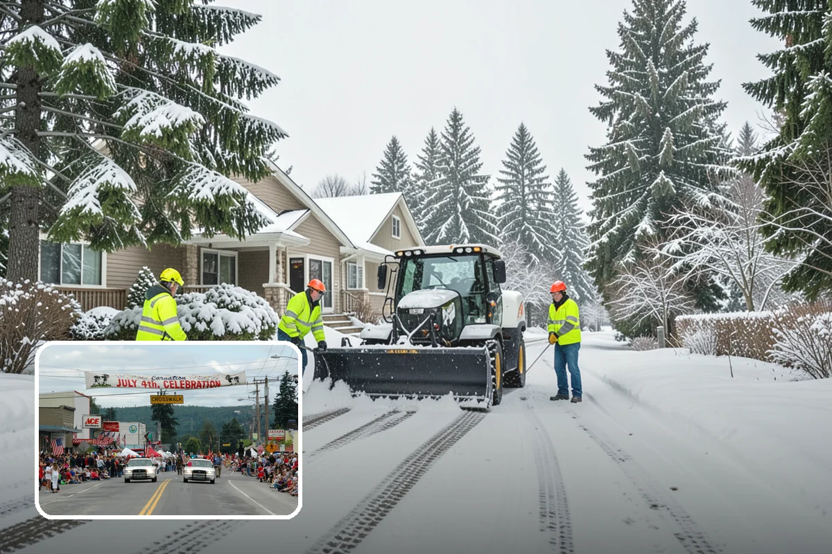 Sidewalk Deicing in Carnation, King County, WA - Stops glare ice from freezing rain