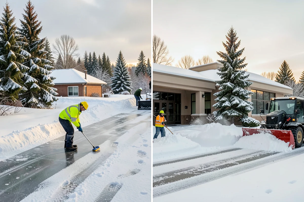 Sidewalk Deicing in Concrete, Skagit County, WA - We pre-treat walks ahead of forecast freezing rain
