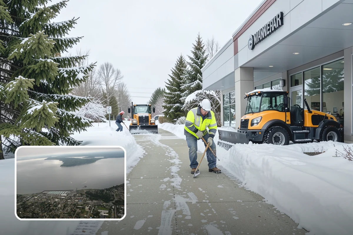 Sidewalk Deicing in Des Moines, King County, WA - Stops glare ice from freezing rain