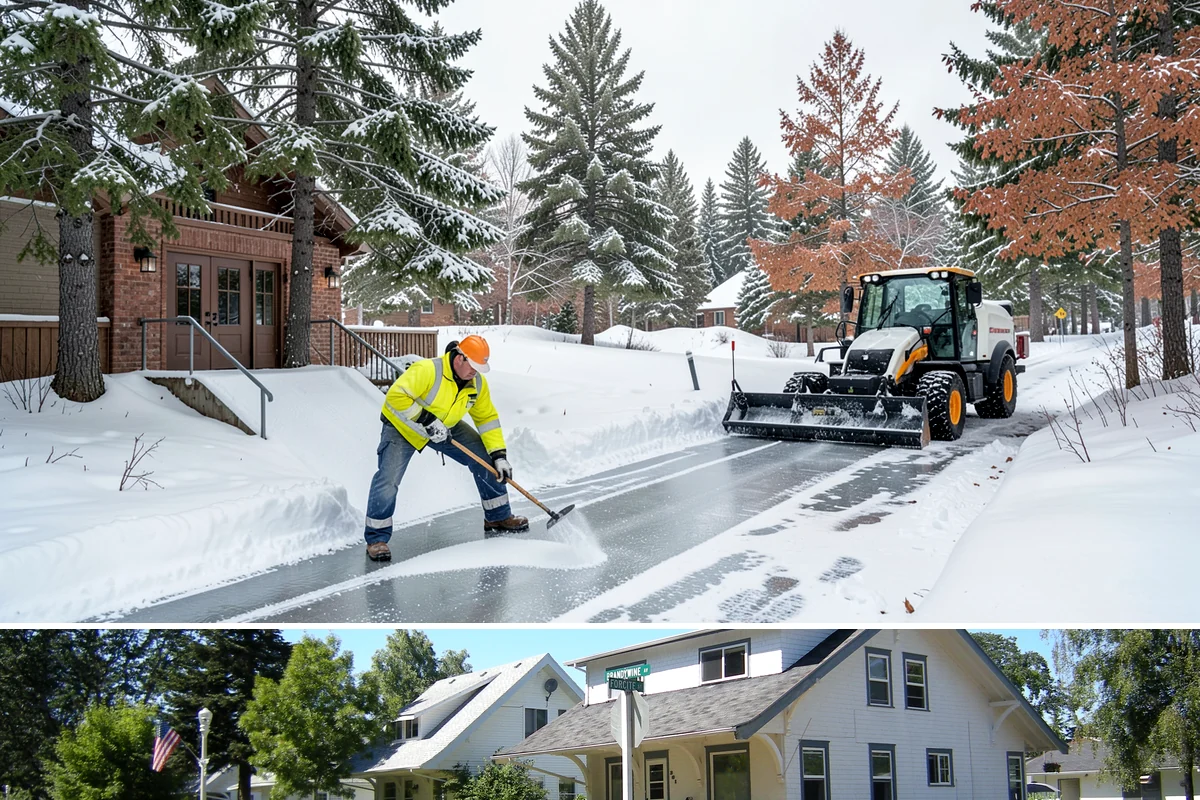 Sidewalk Deicing in DuPont, Pierce County, WA - Sidewalk deicing is busiest during freezing-rain events from December through February.