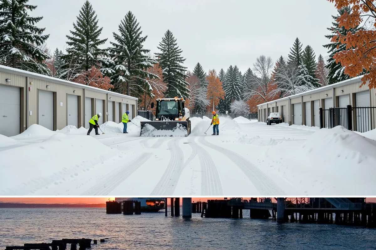 Sidewalk Deicing in Edmonds, Snohomish County, WA - Sidewalk deicing is busiest during freezing-rain events from December through February.