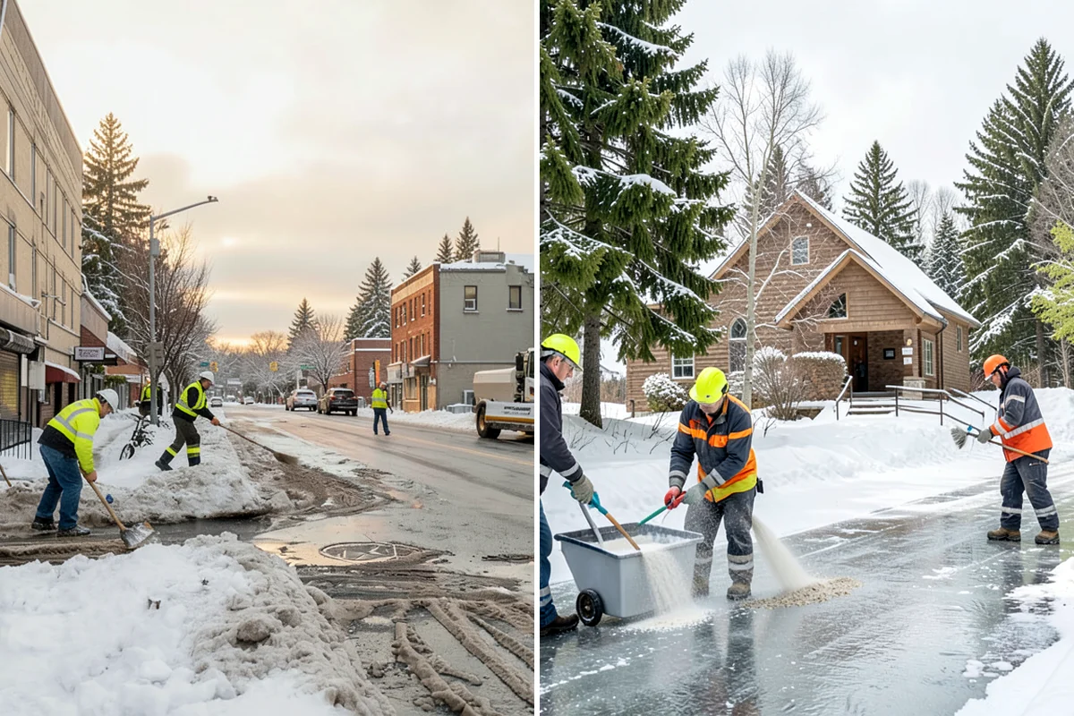 Sidewalk Deicing in Enumclaw, King County, WA - We pre-treat walks ahead of forecast freezing rain