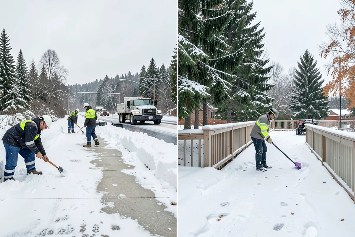 Sidewalk Deicing in Everett, Snohomish County, WA - We pre-treat walks ahead of forecast freezing rain
