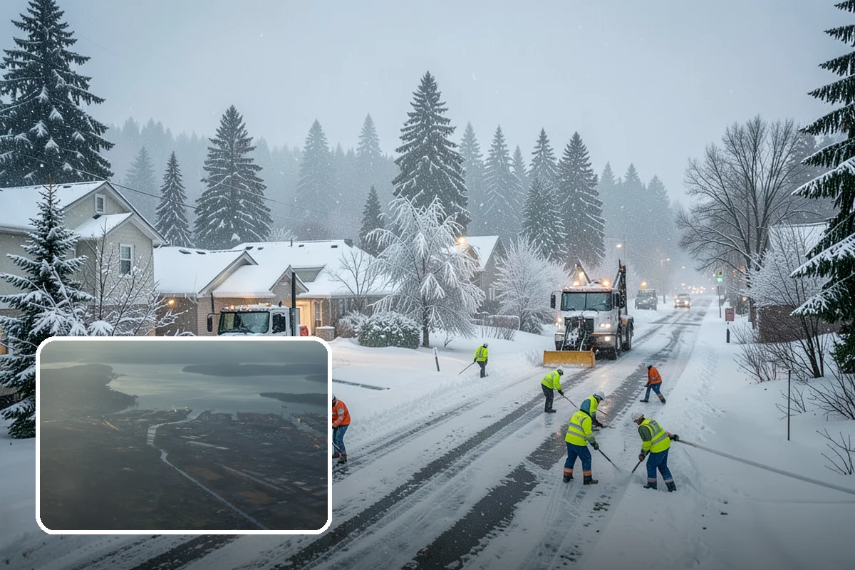 Sidewalk Deicing in Fife, Pierce County, WA - Stops glare ice from freezing rain
