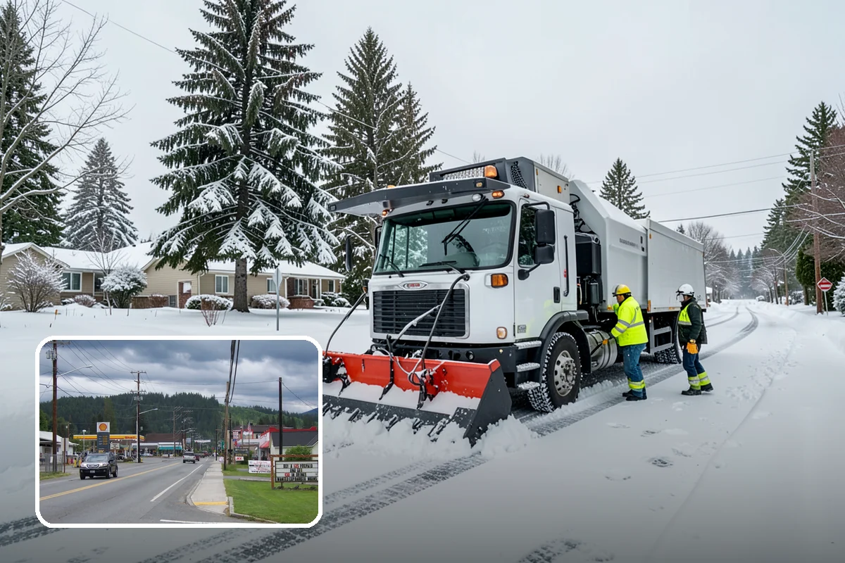 Sidewalk Deicing in Granite Falls, Snohomish County, WA - Stops glare ice from freezing rain