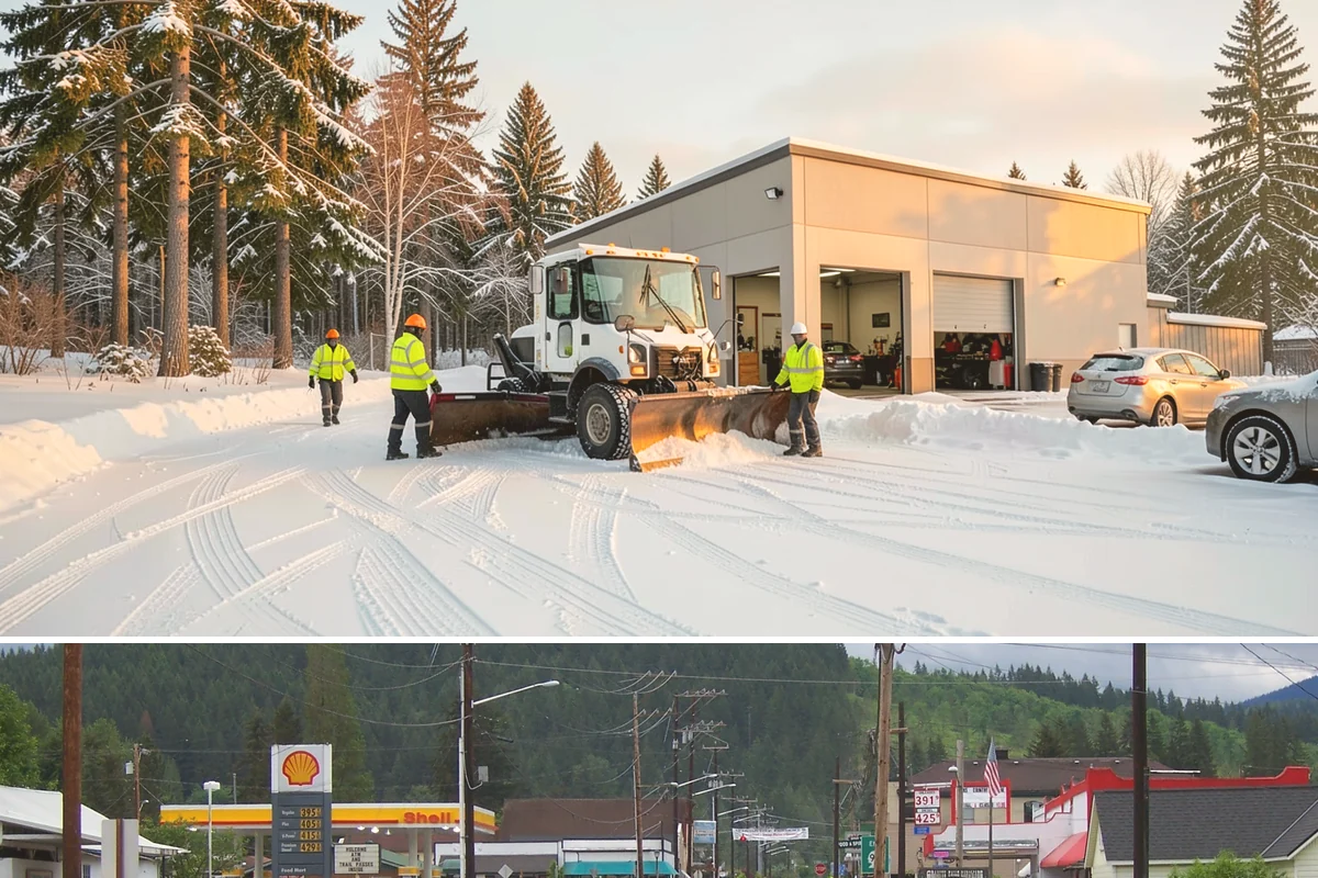 Sidewalk Deicing in Granite Falls, Snohomish County, WA - Sidewalk deicing is busiest during freezing-rain events from December through February.