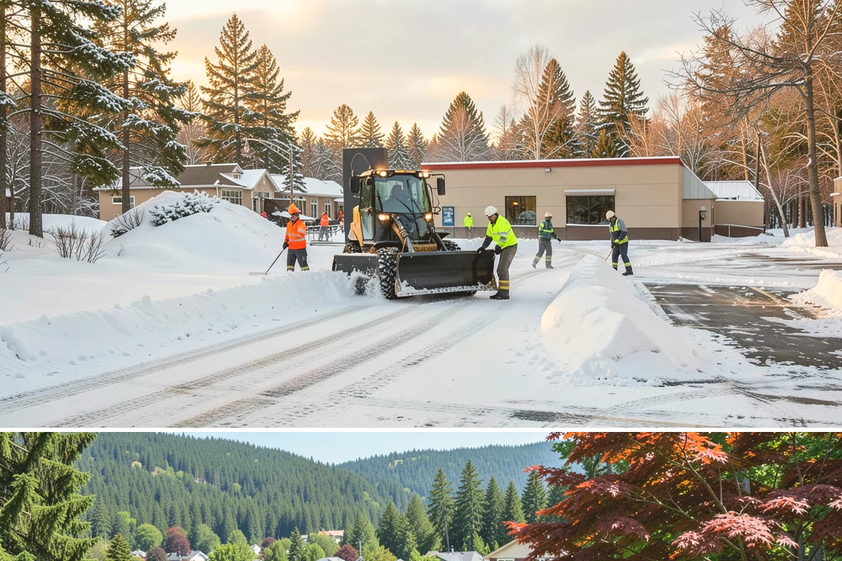 Sidewalk Deicing in Index, Snohomish County, WA - Sidewalk deicing is busiest during freezing-rain events from December through February.