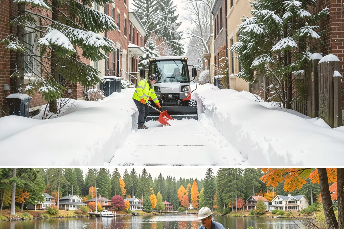 Sidewalk Deicing in La Conner, Skagit County, WA - Sidewalk deicing is busiest during freezing-rain events from December through February.