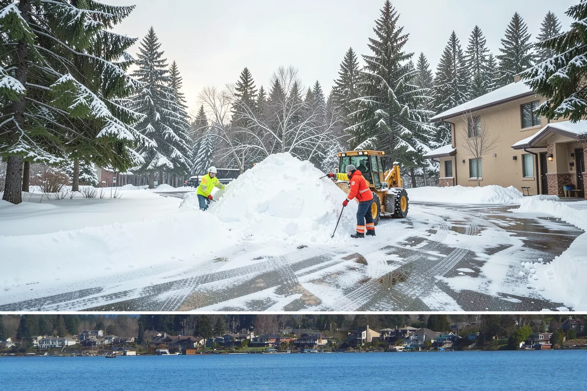Sidewalk Deicing in Lake Stevens, Snohomish County, WA - Sidewalk deicing is busiest during freezing-rain events from December through February.