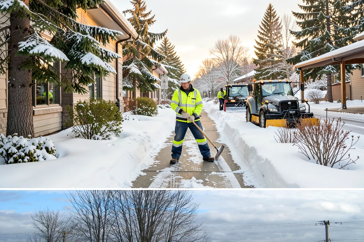 Sidewalk Deicing in Langley, Island County, WA - Sidewalk deicing is busiest during freezing-rain events from December through February.