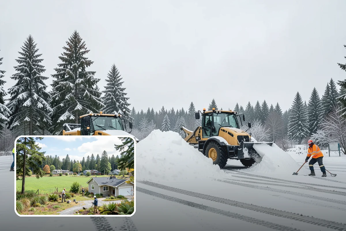Sidewalk Deicing in Lyman, Skagit County, WA - Stops glare ice from freezing rain