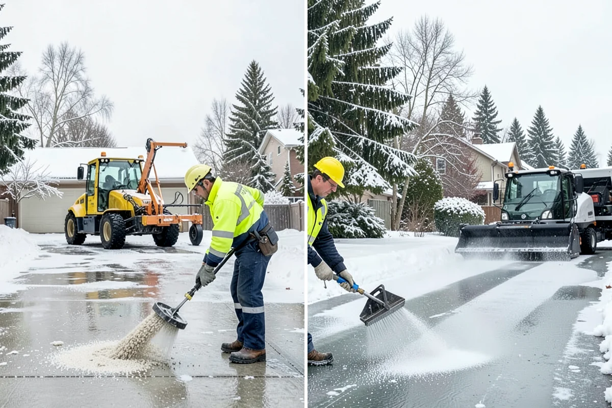 Sidewalk Deicing in Lyman, Skagit County, WA - We pre-treat walks ahead of forecast freezing rain