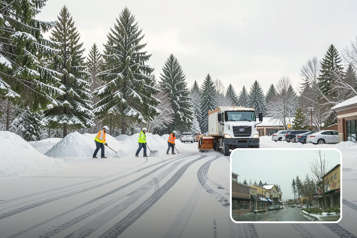 Sidewalk Deicing in Mill Creek, Snohomish County, WA - Stops glare ice from freezing rain