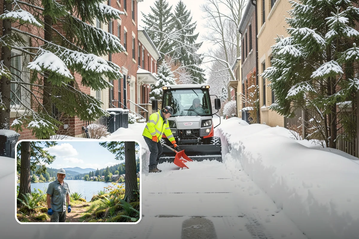 Sidewalk Deicing in Milton, King County, WA - Stops glare ice from freezing rain
