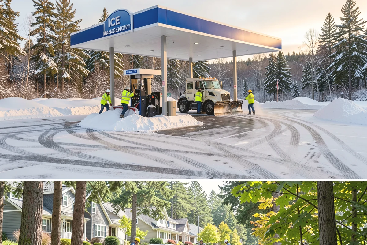 Sidewalk Deicing in Normandy Park, King County, WA - Sidewalk deicing is busiest during freezing-rain events from December through February.