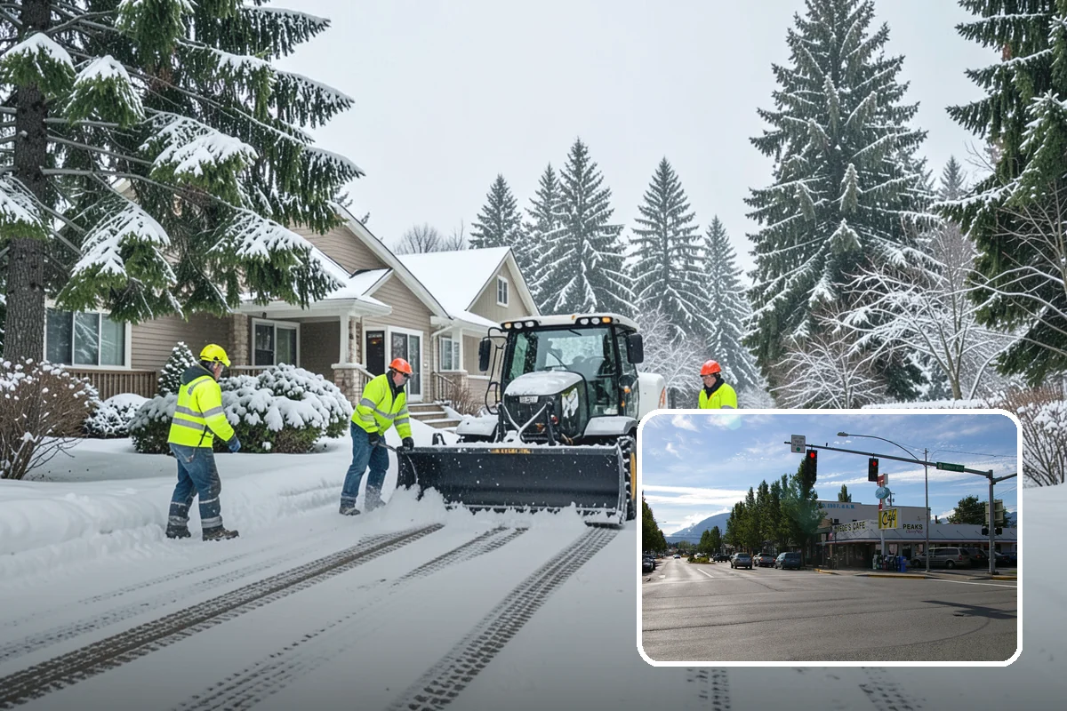 Sidewalk Deicing in North Bend, King County, WA - Stops glare ice from freezing rain