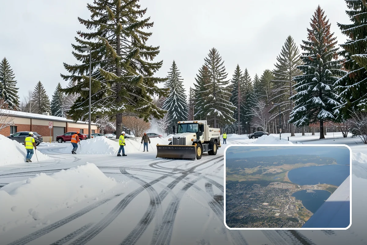 Sidewalk Deicing in Oak Harbor, Island County, WA - Stops glare ice from freezing rain