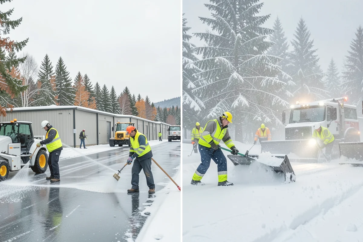 Sidewalk Deicing in Oak Harbor, Island County, WA - We pre-treat walks ahead of forecast freezing rain