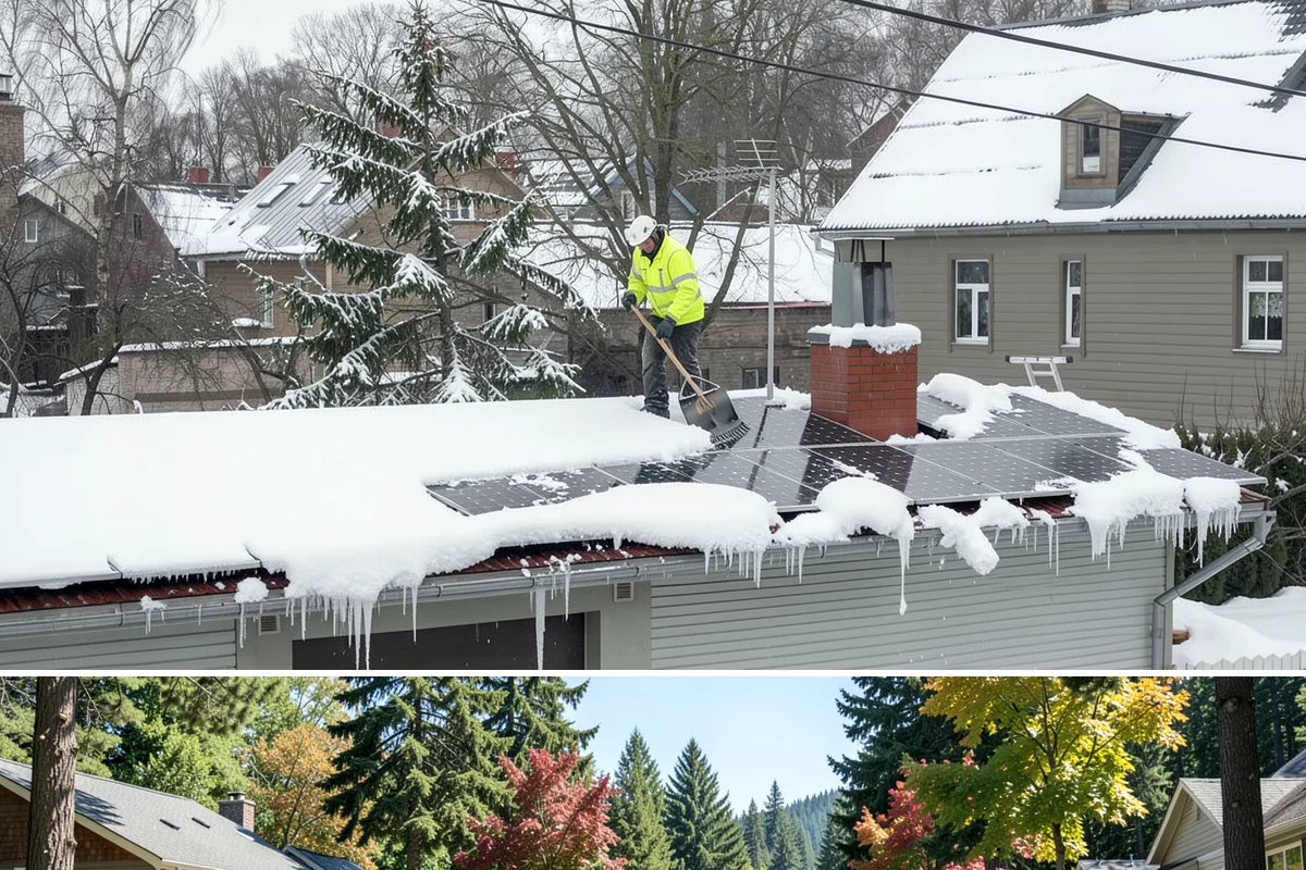 Sidewalk Deicing in Orting, Pierce County, WA - Sidewalk deicing is busiest during freezing-rain events from December through February.